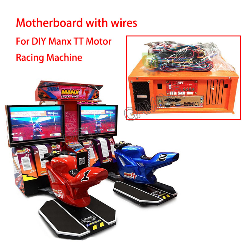 Skee Ball Arcade - เครื่องแข่งรถซุปเปอร์ไบค์สำหรับผู้ชายเครื่องแข่งอาร์เคดมอเตอร์ของตกแต่งงานปาร์ตี้ใช้เหรียญอาเขตมาเธอร์บอร์ดเกมขับรถจำลองสายเคเบิล