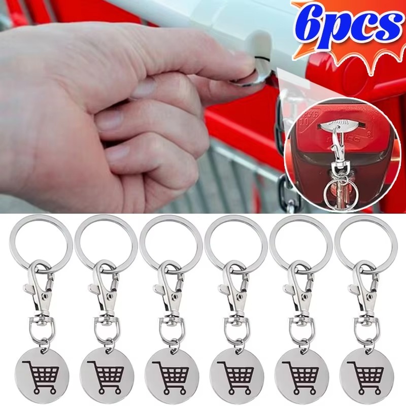 Token Coin Mechanism - รถเข็นTokens Keyแหวนมินิโลหะซูเปอร์มาร์เก็ตรถเข็นRemoverเหรียญป้ายพวงกุญแจสําหรับUnisexร้านขายของชําอุปกรณ์เสริมของขวัญ