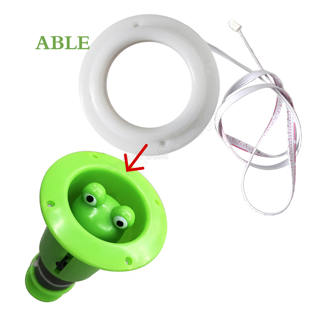 Skee Ball Arcade - 1ชิ้นแหวน LED สำหรับการกดปุ่มหัวเมาส์สำหรับเด็กที่ใช้เหรียญอาร์เคด Whac-A-mole กดเมาส์/ค้อนตีชิ้นส่วนเครื่องเกมกบ