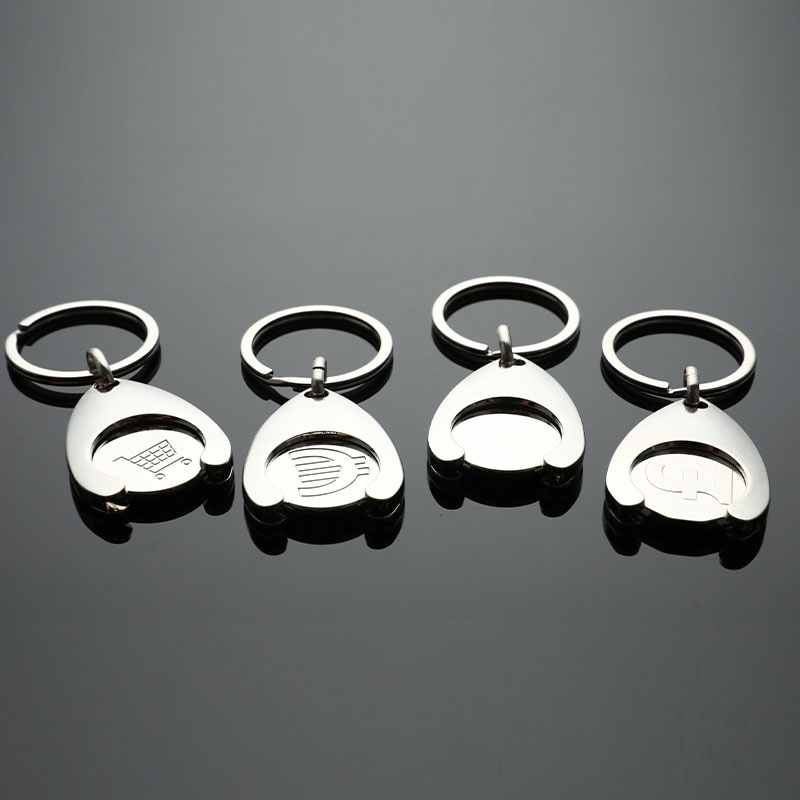 Token Coin Mechanism - Universal รถเข็นช้อปปิ้ง Token พวงกุญแจรีไซเคิล Key CHAIN