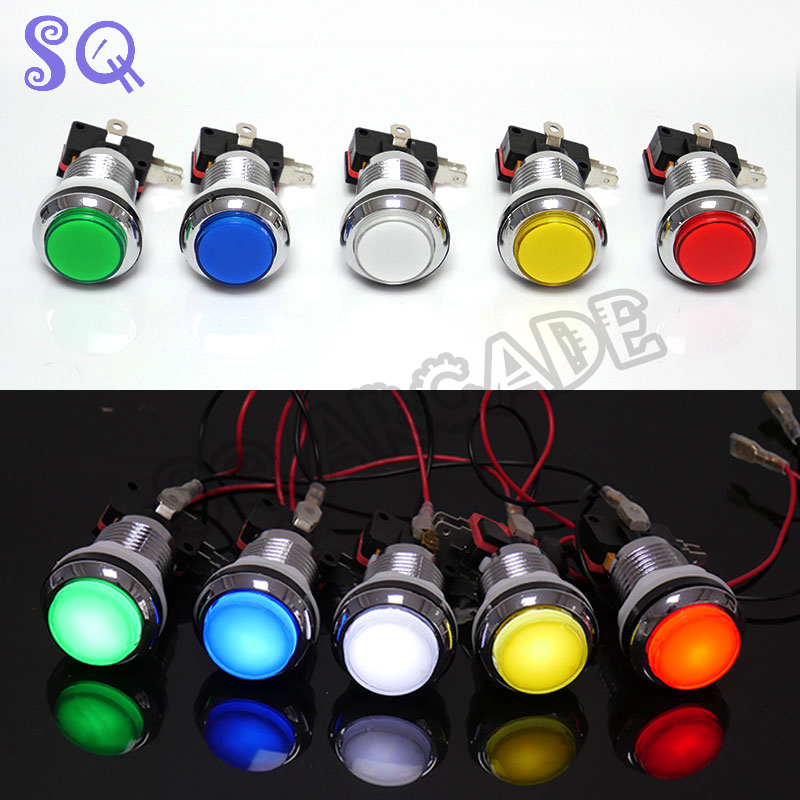 Arcade Button Pcb - 8Pcs อาเขต Pandora คอนโซล LED Push