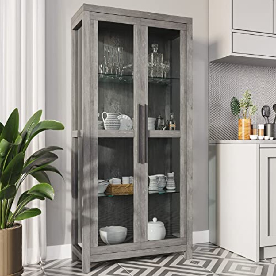 ตู้โชว์กระจก 68 Avalon สำหรับห - Glass Cabinet Display บทวิจารณ์และราคา
