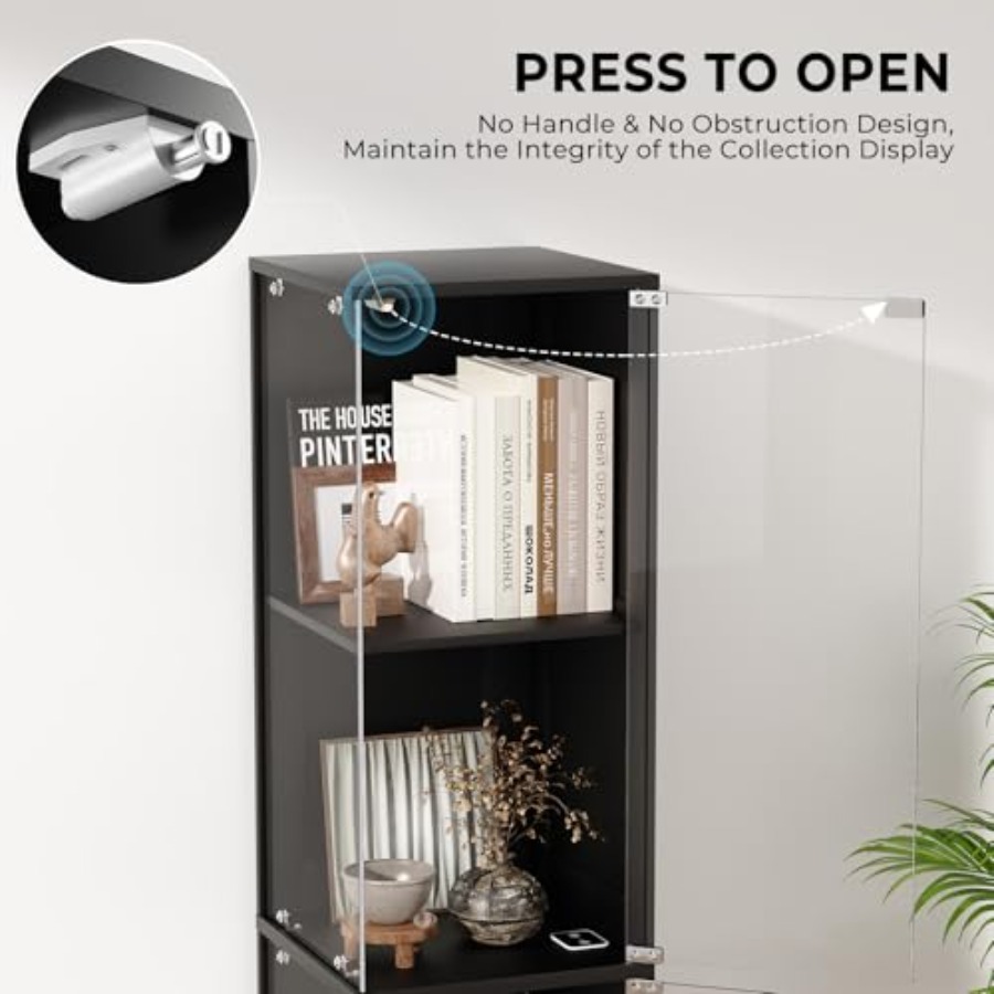 ตู้โชว์มุมพร้อมประตูกระจก ทำจา - Glass Cabinet Display บทวิจารณ์และราคา