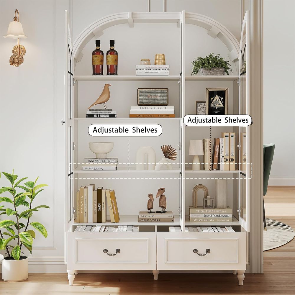 ตู้เก็บของในครัวทรงโค้งสูง 70. - Glass Cabinet Display บทวิจารณ์และราคา