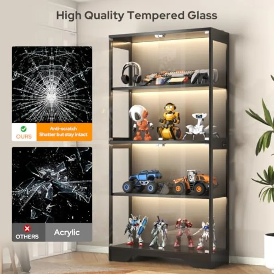 ตู้โชว์พร้อมบานประตูกระจก สำหร - Glass Cabinet Display บทวิจารณ์และราคา