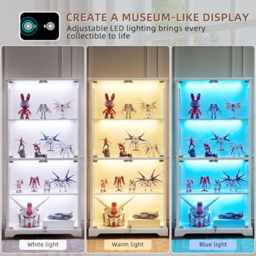 ตู้โชว์กระจกสไตล์ฟาร์มเฮาส์พร้ - Glass Cabinet Display บทวิจารณ์และราคา