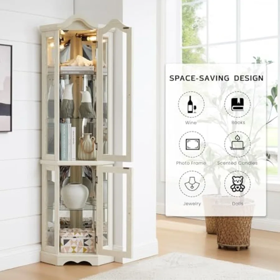 ตู้โชว์มุมสำหรับบาร์และเก็บเคร - Glass Cabinet Display บทวิจารณ์และราคา