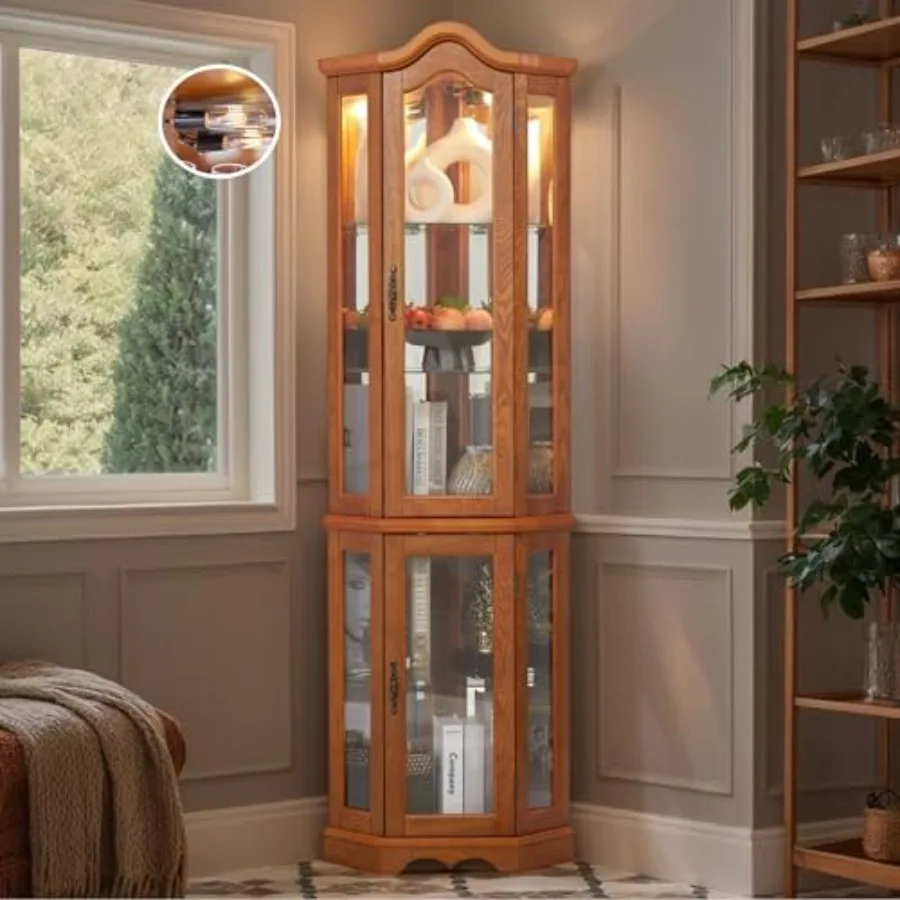 ตู้โชว์มุมสำหรับบาร์และเก็บเคร - Glass Cabinet Display บทวิจารณ์และราคา