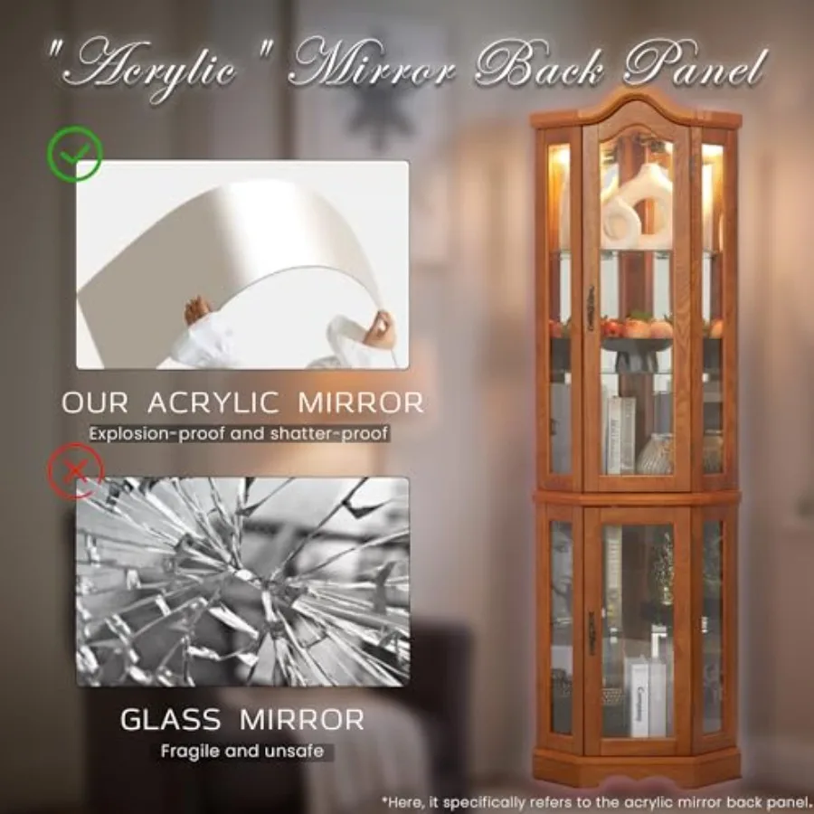 ตู้โชว์มุมสำหรับบาร์และเก็บเคร - Glass Cabinet Display บทวิจารณ์และราคา