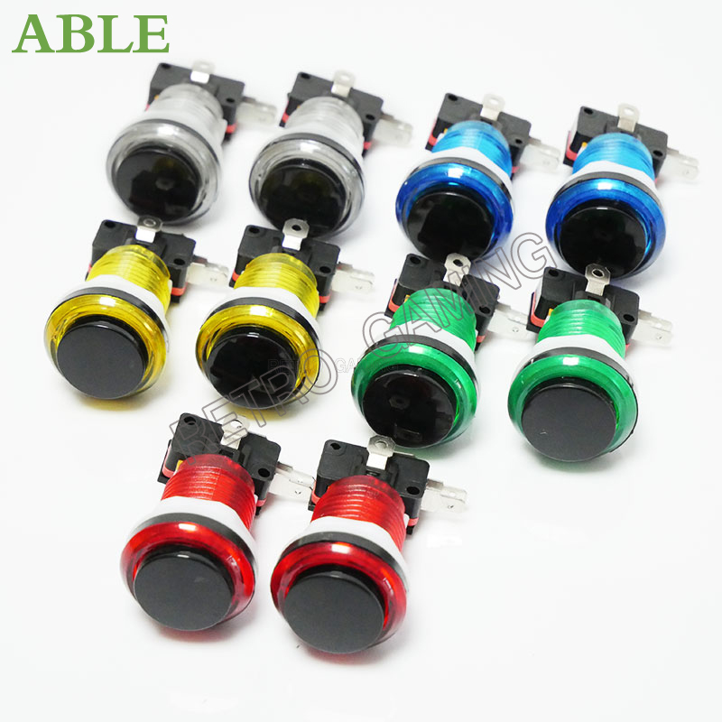 12Pcs 6สี28มม.หลุม5V/12V LED P - Arcade Button Pcb บทวิจารณ์และราคา
