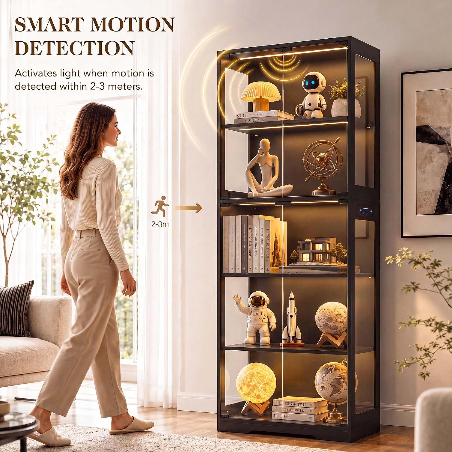 ตู้โชว์ขนาด 65 นิ้ว พร้อมประตู - Glass Cabinet Display บทวิจารณ์และราคา