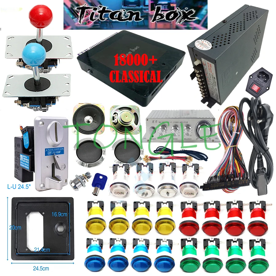 ผู้เล่น 2 คน Titan Box 18000 + - Arcade Game Cabinet บทวิจารณ์และราคา