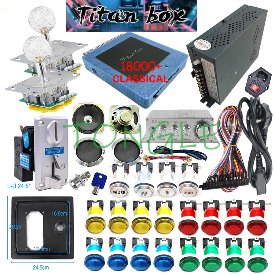 ผู้เล่น 2 คน Titan Box 18000 + - Arcade Game Cabinet บทวิจารณ์และราคา